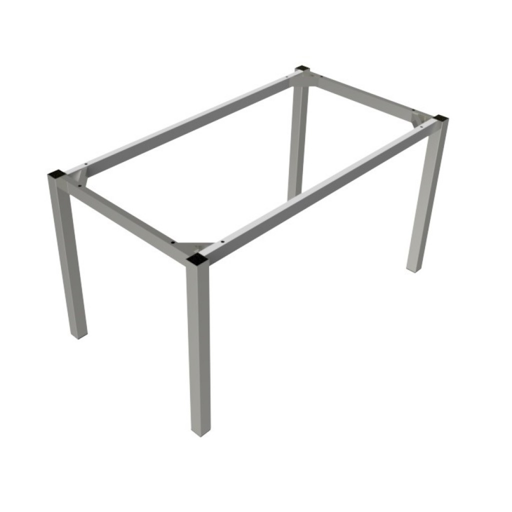 Preston Steel Table Frame 1140×740 Silver Q Office Furniture