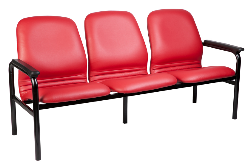 Ambassador 3 Seater with PU Arm Pads