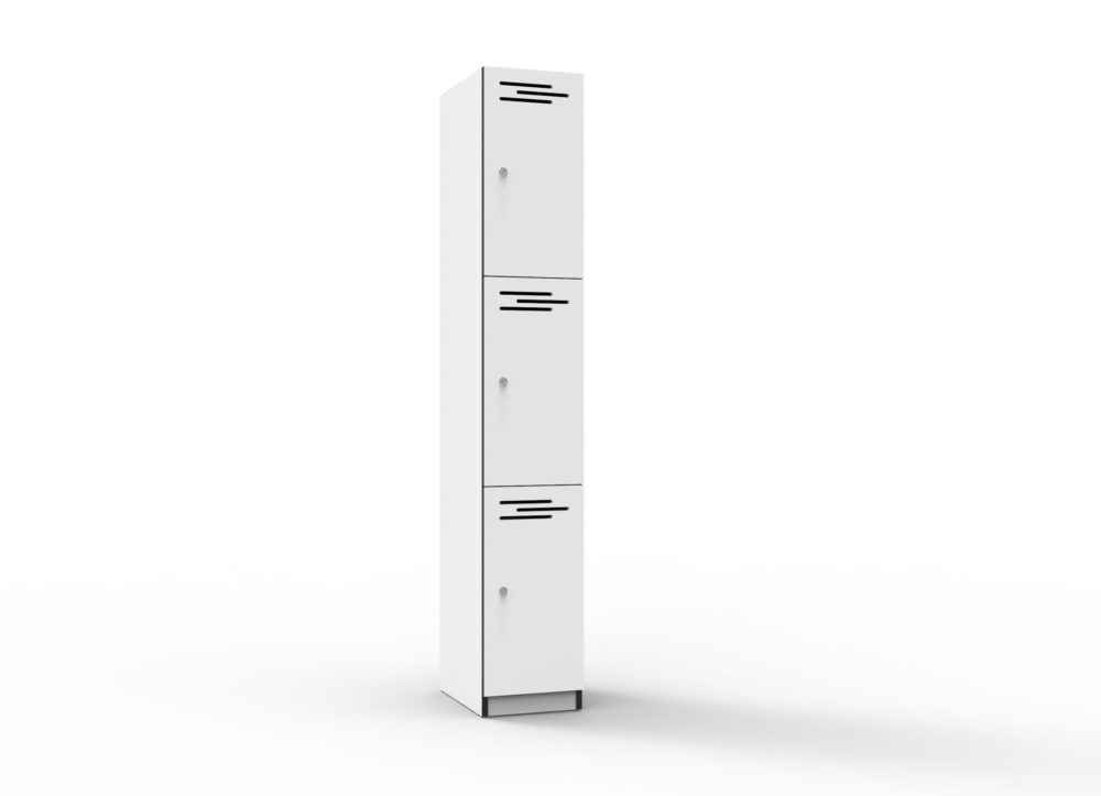 3 Door Melamine Locker1