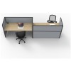 SHUSH30 Workstation - 2 Person 'S' Configuration - Oak (4)